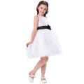 Grace Karin sans manches Robe fille fille fleur blanche et noire CL007548-1